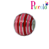 Piccolo APE-037RD zilveren bedel bol met rood emaille