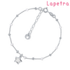 Lapetra zilveren kinderarmband witte ster