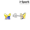 Spark K28548AB - zilveren kinderoorbellen vlinder