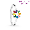 Bellini 579.023 - Zilveren Bellini ring met vrolijk gekleurde emaille bloem