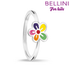 Bellini 579.028 - Zilveren Bellini ring met vrolijk gekleurde emaille bloem