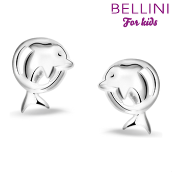 Bellini 575.013 - zilveren kinder oorbellen dolfijn