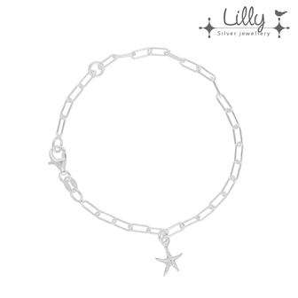 Lilly 104.6410 - zilveren kinder bedelarmband zeester