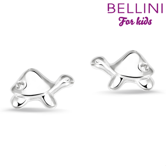 Bellini 575.018 - zilveren kinder oorbellen schildpad