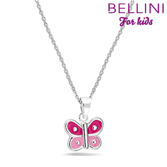 Bellini 574.011 - zilveren kinder collier met hanger vlinder