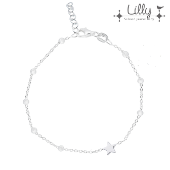 Lilly 104.6405 - zilveren kinderarmband ster
