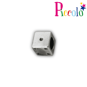 Piccolo APK-218 zilveren bedel dobbelsteen