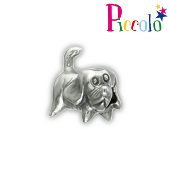 Piccolo APG-440 zilveren bedel hondje