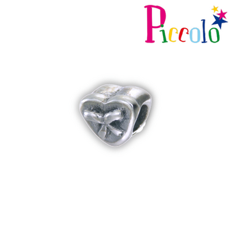 Piccolo APG-491 zilveren bedel hartje cadeau