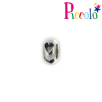 Piccolo APM-010 zilveren spacer hartjes