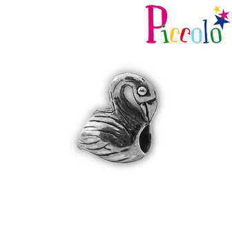 Piccolo APR-727 zilveren bedel zwaan