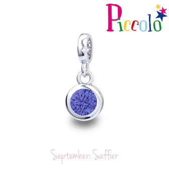 Piccolo geboortesteen September - Saffier