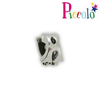 Piccolo APGL-A zilveren bedel letter A