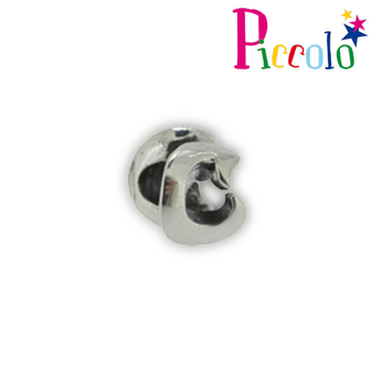 Piccolo APGL-C zilveren bedel letter C