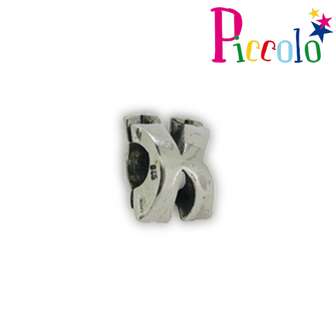 Piccolo APGL-K zilveren bedel letter K