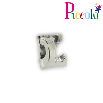 Piccolo APGL-L zilveren bedel letter L
