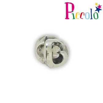 Piccolo APGL-O zilveren bedel letter O