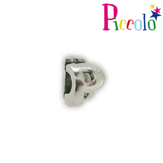 Piccolo APGL-P zilveren bedel letter P