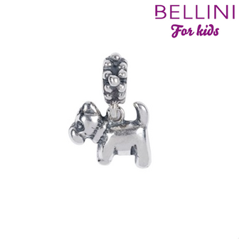 Bellini 568.014 -Zilveren Bellini bedel hangend hondje