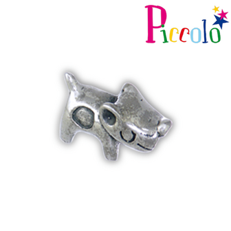 Piccolo APK-226 zilveren bedel hondje