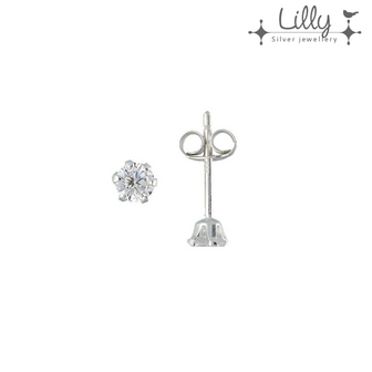 Lilly 106.0252 - zilver kinderoorbellen 3mm