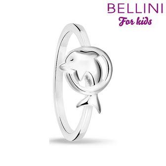 Bellini 579.013 - Zilveren Bellini ring met zilveren dolfijn