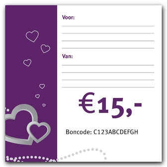 Cadeaubon &euro;15,-