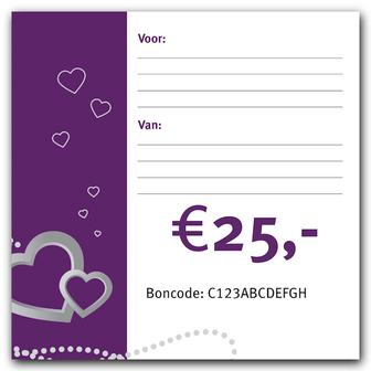 Cadeaubon &euro;25,-