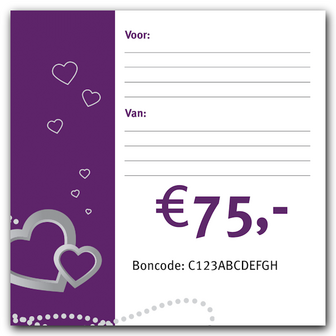 Cadeaubon &euro;75,-