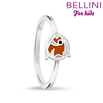 Bellini 579.027 - Zilveren Bellini ring met vrolijk gekleurde emaille vis