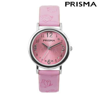 Prisma CW310 - meiden horloge roze vlinders