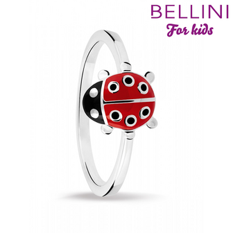 Bellini 579.005 - Zilveren Bellini ring met gekleurd emaille lieveheersbeestje