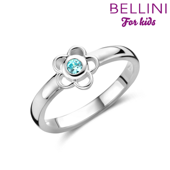 Bellini 579.068 - zilveren kinderring bloem