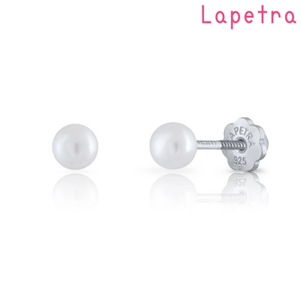 La Petra - LPCP7465 parel oorknop met schroefsluiting