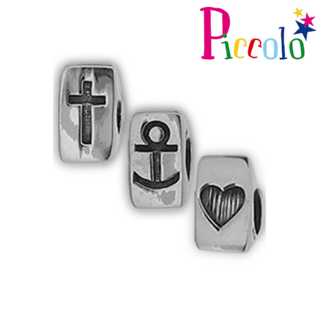 Piccolo APK-228 zilveren bedel  "geloog hoop liefde"