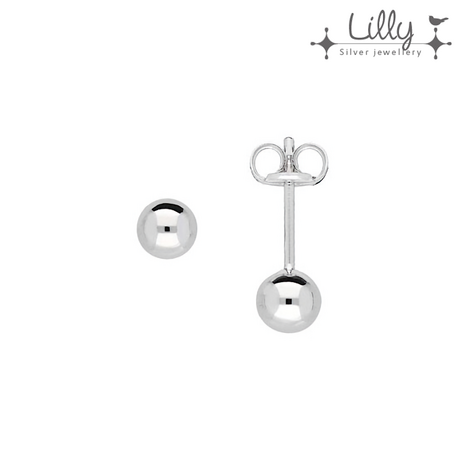 Lilly 106.0121 - zilver kinderoorbellen 4mm