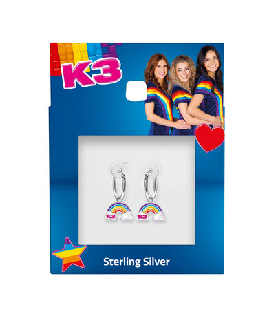 Zilveren K3 kinderoorbellen