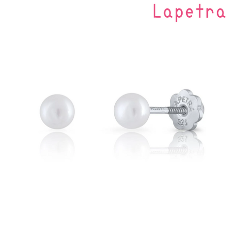 La Petra - LPCP7465 parel oorknop met schroefsluiting