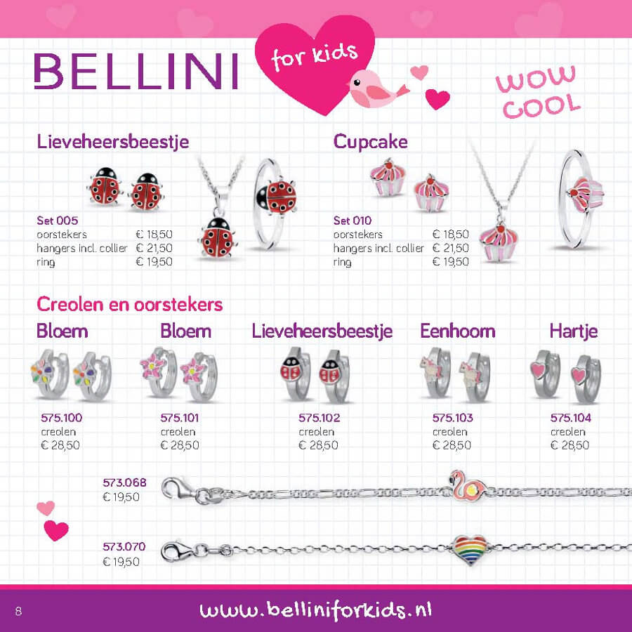 Bellini for kids - zilveren kindersieraden