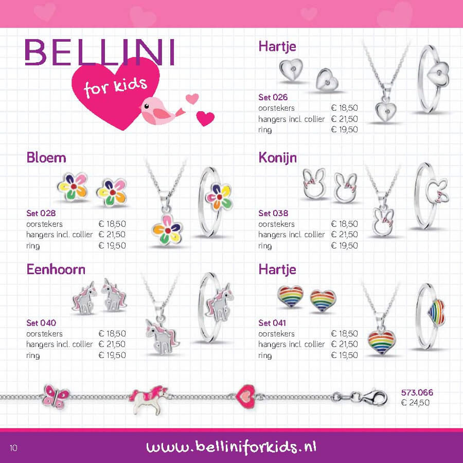 Bellini for kids - zilveren kinderringen