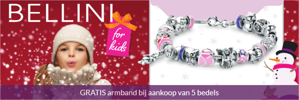 GRATIS basis armband bij aankoop van 5 bedels