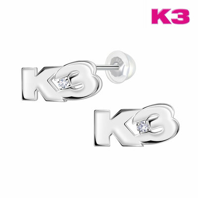 K3 oorstekers met zirkonia